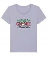 Have a Gnomie Christmas Tricou mânecă scurtă guler larg fitted Damă Expresser