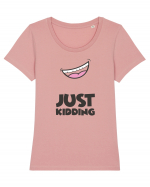 Just Kidding Tricou mânecă scurtă guler larg fitted Damă Expresser