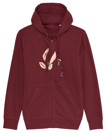 Leaf Girl Burgundy