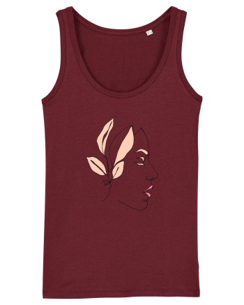 Leaf Girl Burgundy