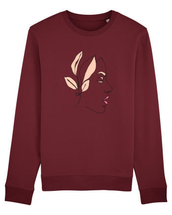Leaf Girl Burgundy