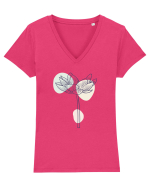 Lotus Tricou mânecă scurtă guler V Damă Evoker