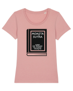 Moasta Sutra Tricou mânecă scurtă guler larg fitted Damă Expresser