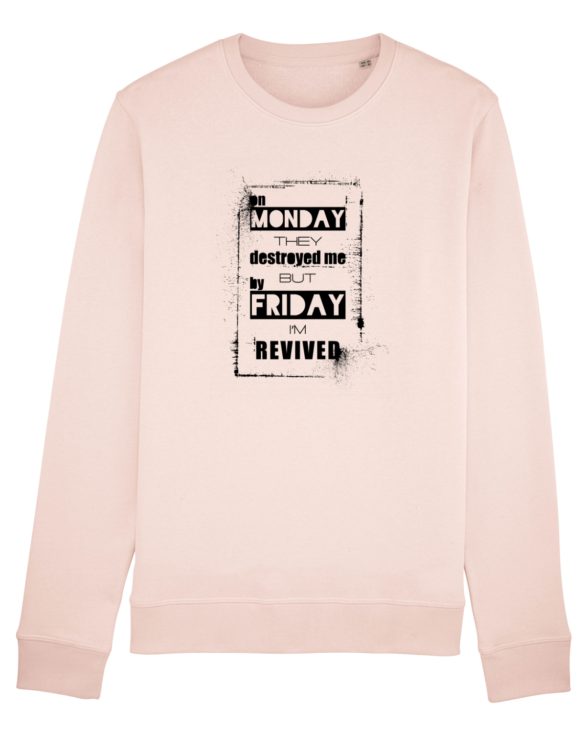 Bluză mânecă lungă Unisex Rise Candy Pink