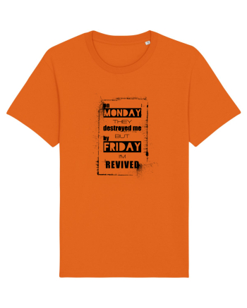 Monday To Friday Bright Orange