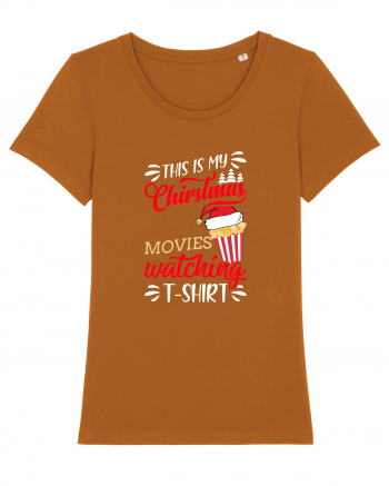 Christmas Movies T Shirt Roasted Orange