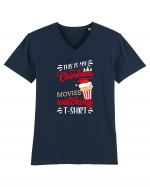 Christmas Movies T Shirt Tricou mânecă scurtă guler V Bărbat Presenter