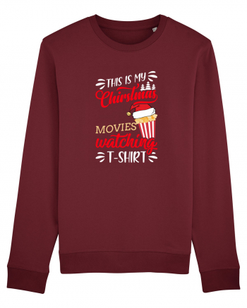 Christmas Movies T Shirt Burgundy