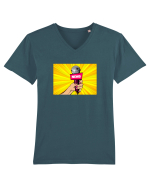 News Tricou mânecă scurtă guler V Bărbat Presenter