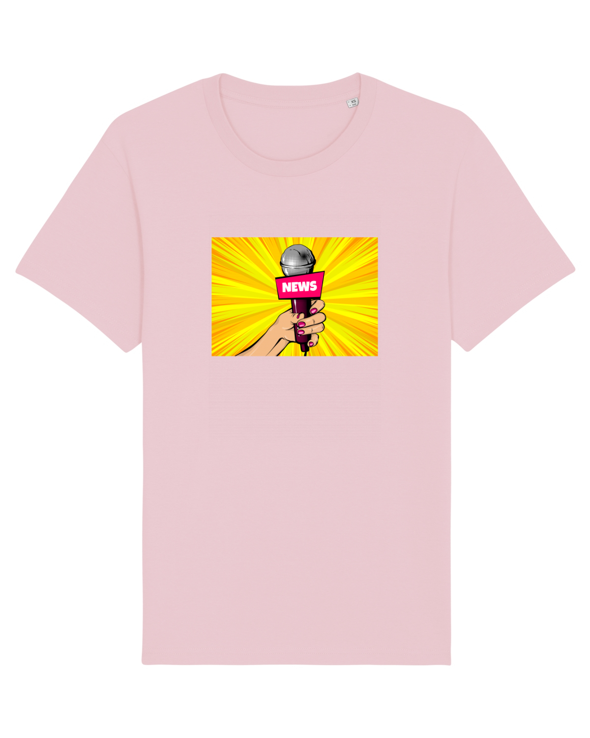 Tricou mânecă scurtă Unisex Rocker Cotton Pink