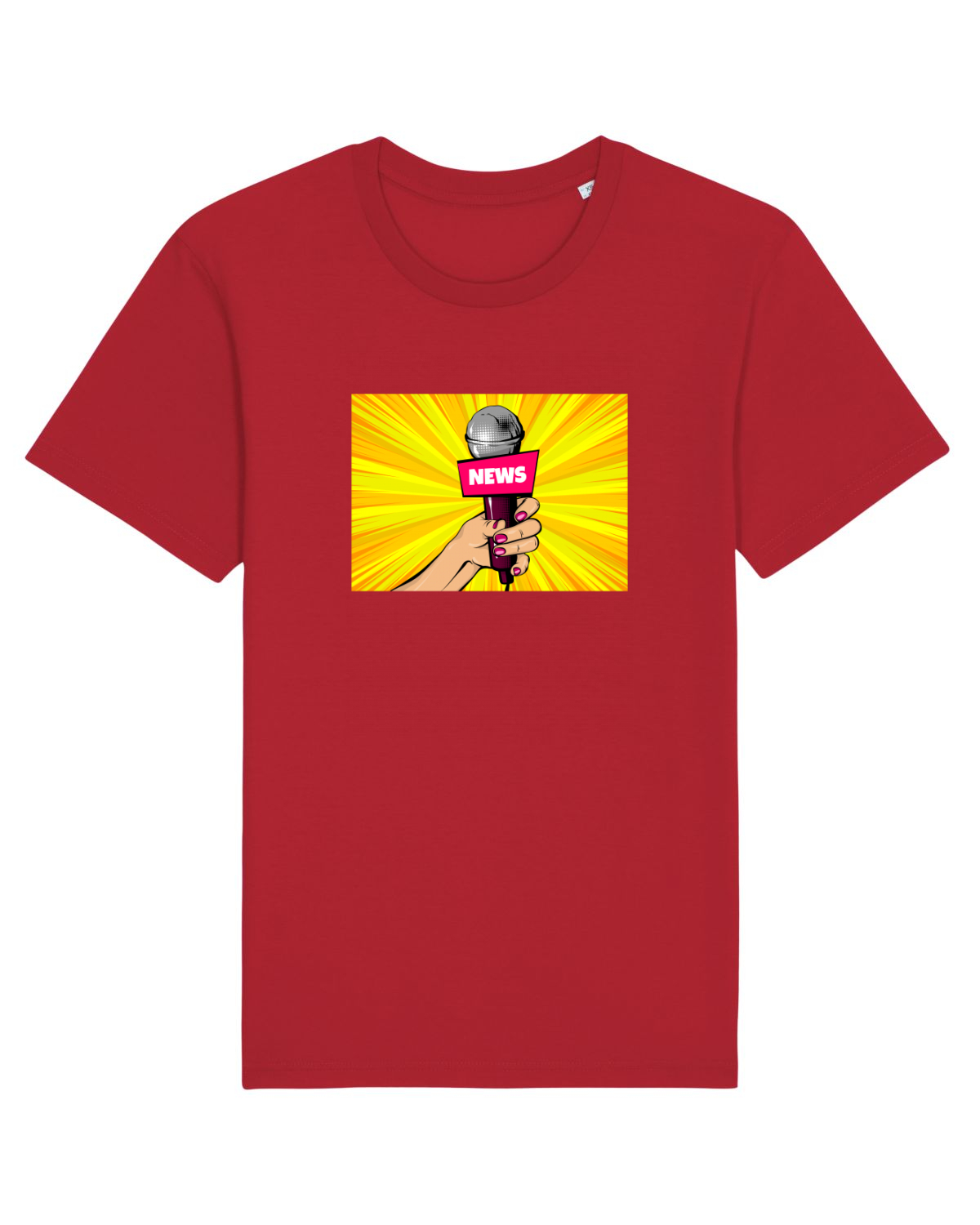 Tricou mânecă scurtă Unisex Rocker Red