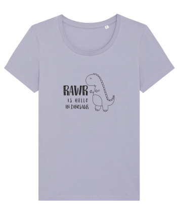 Rawr Is Hello In Dinosaur Lavender