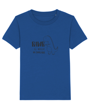 Rawr Is Hello In Dinosaur Majorelle Blue