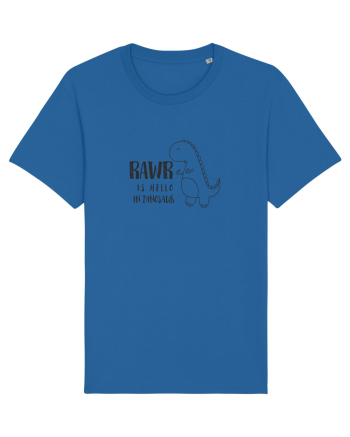 Rawr Is Hello In Dinosaur Royal Blue
