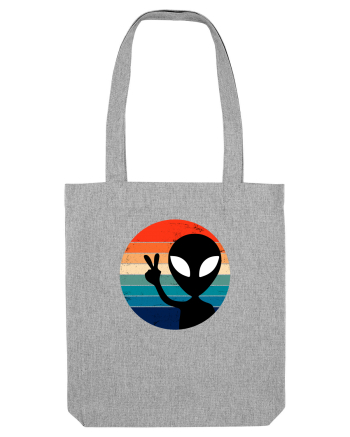 Retro Alien Heather Grey