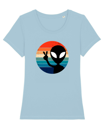 Retro Alien Sky Blue