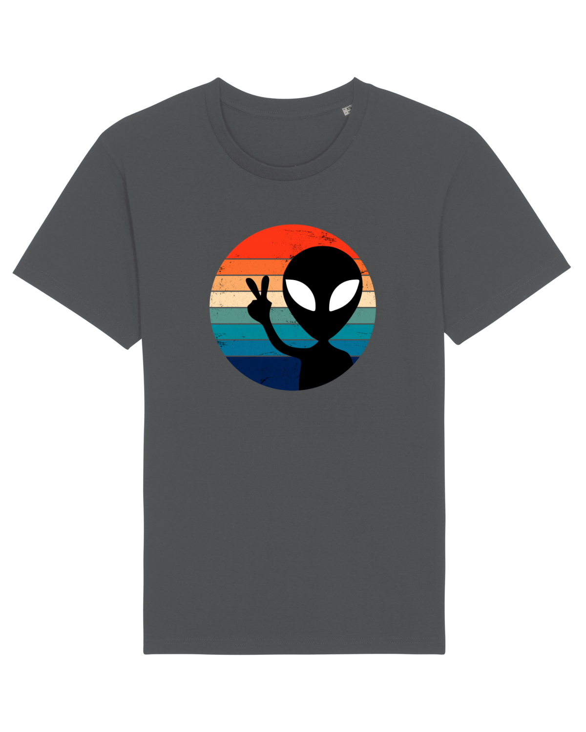 Tricou mânecă scurtă Unisex Rocker Anthracite
