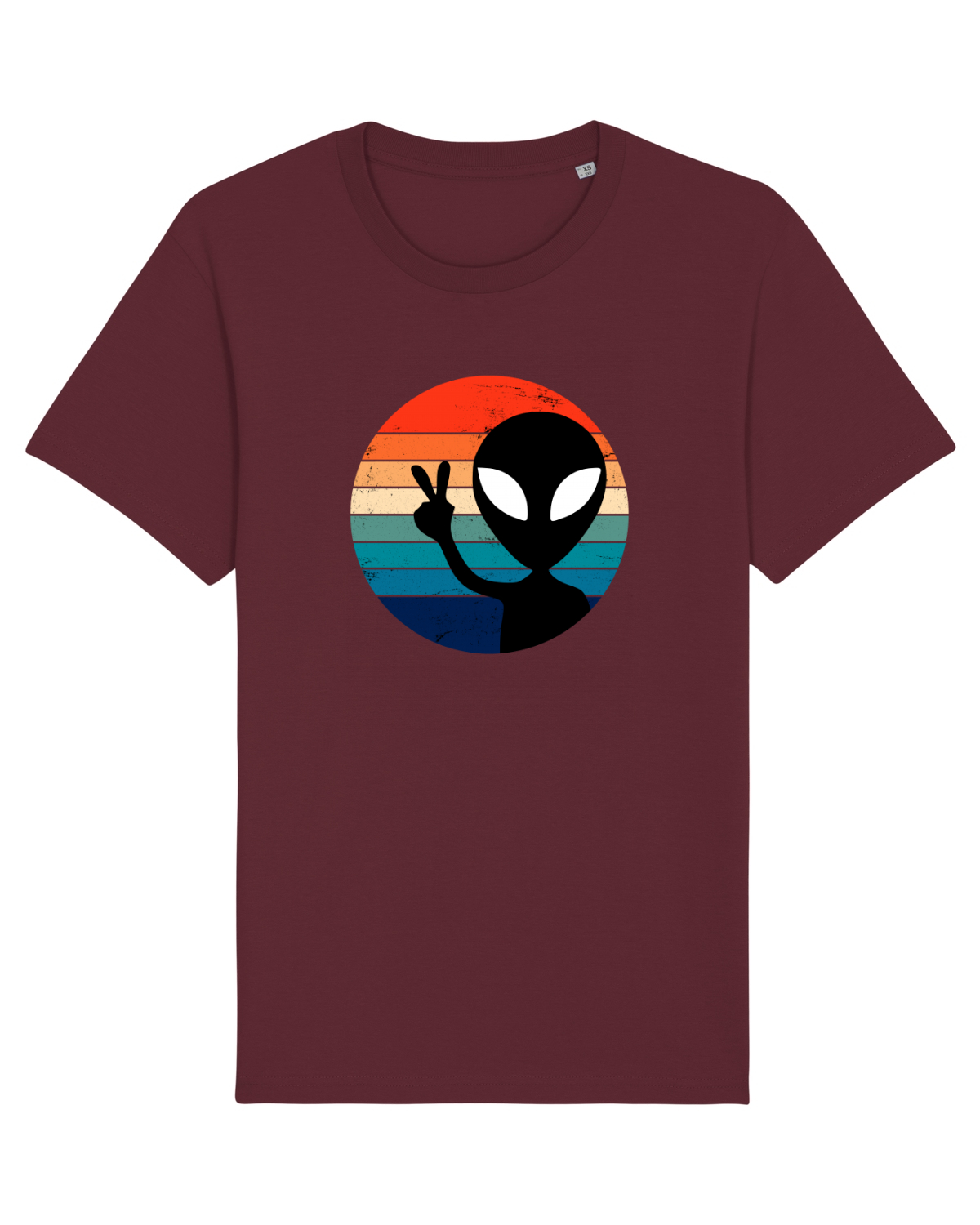 Tricou mânecă scurtă Unisex Rocker Burgundy