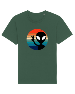Retro Alien Tricou mânecă scurtă Unisex Rocker