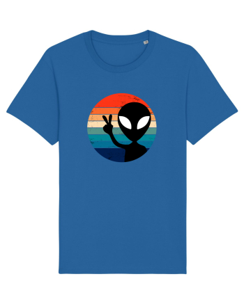 Retro Alien Royal Blue