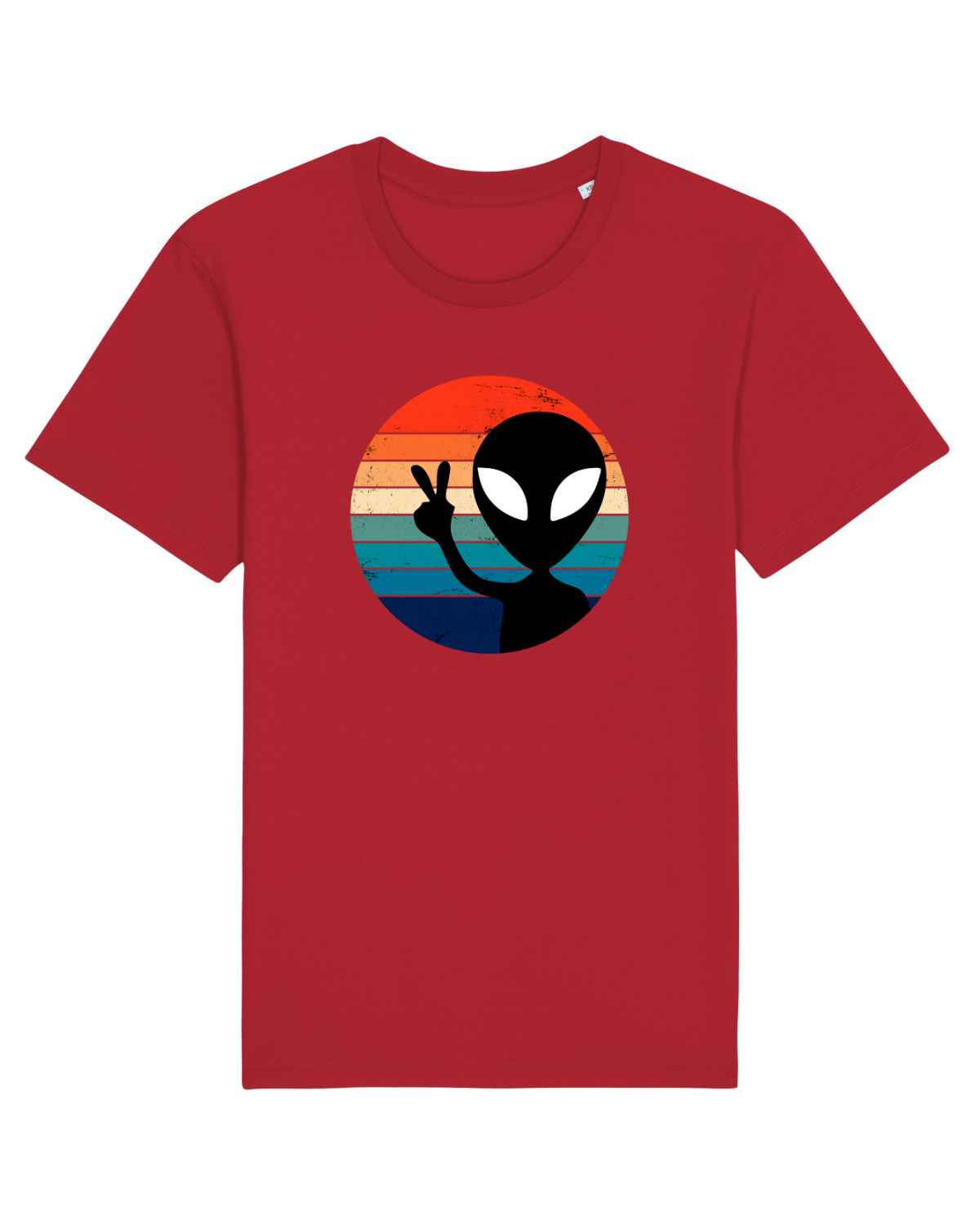 Tricou mânecă scurtă Unisex Rocker Red