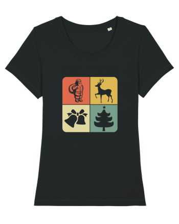 Retro Christmas Black
