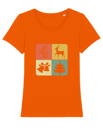 Retro Christmas Bright Orange