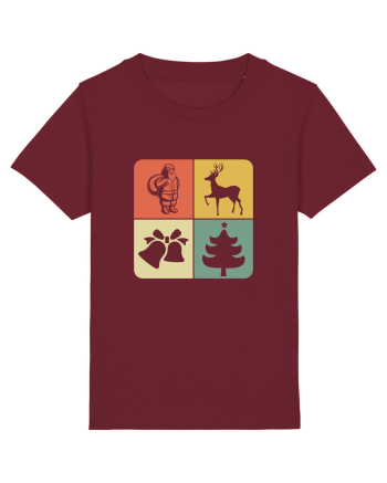 Retro Christmas Burgundy