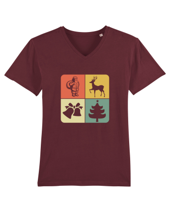 Retro Christmas Burgundy