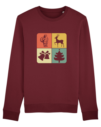 Retro Christmas Burgundy