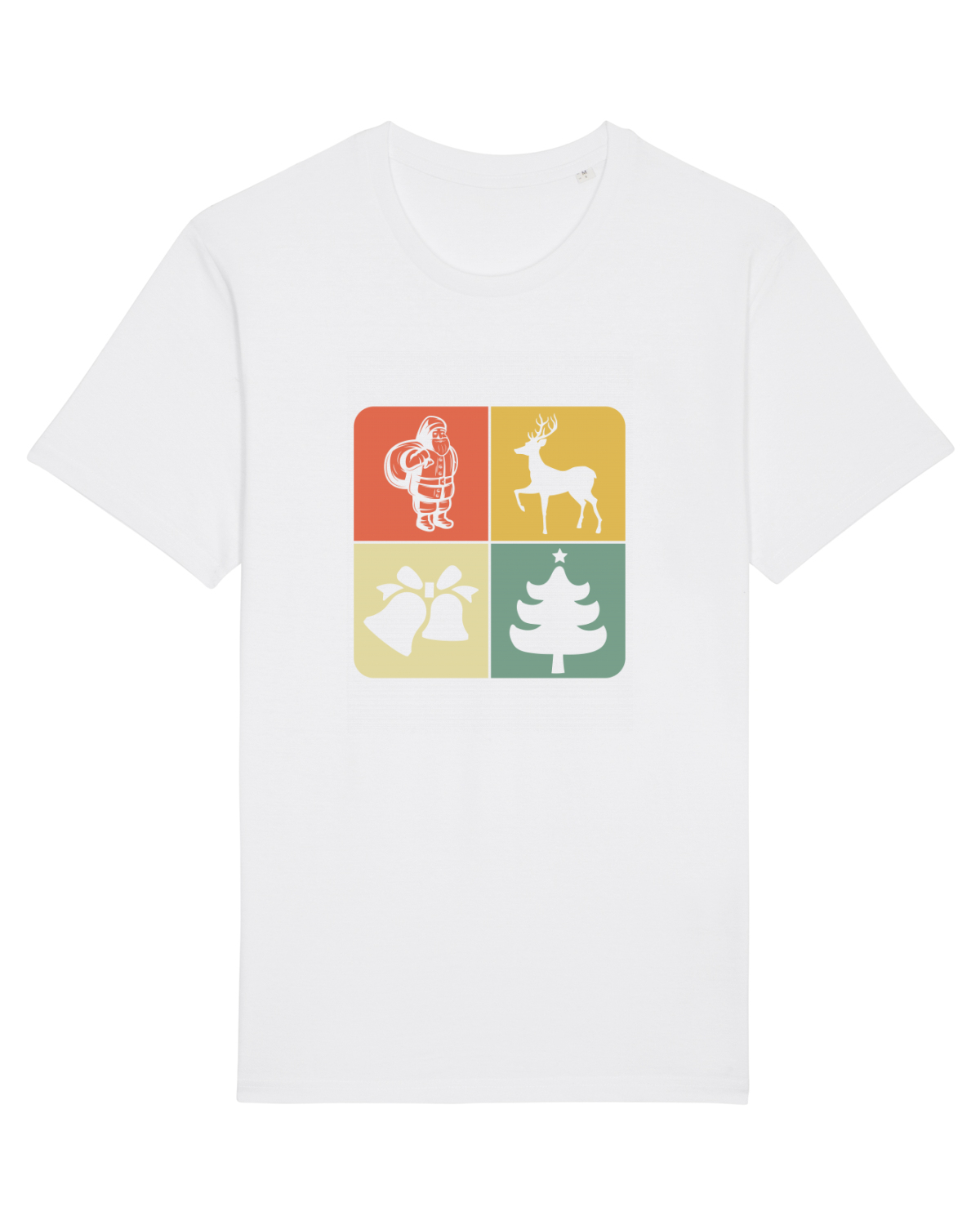 Tricou mânecă scurtă Unisex Rocker White