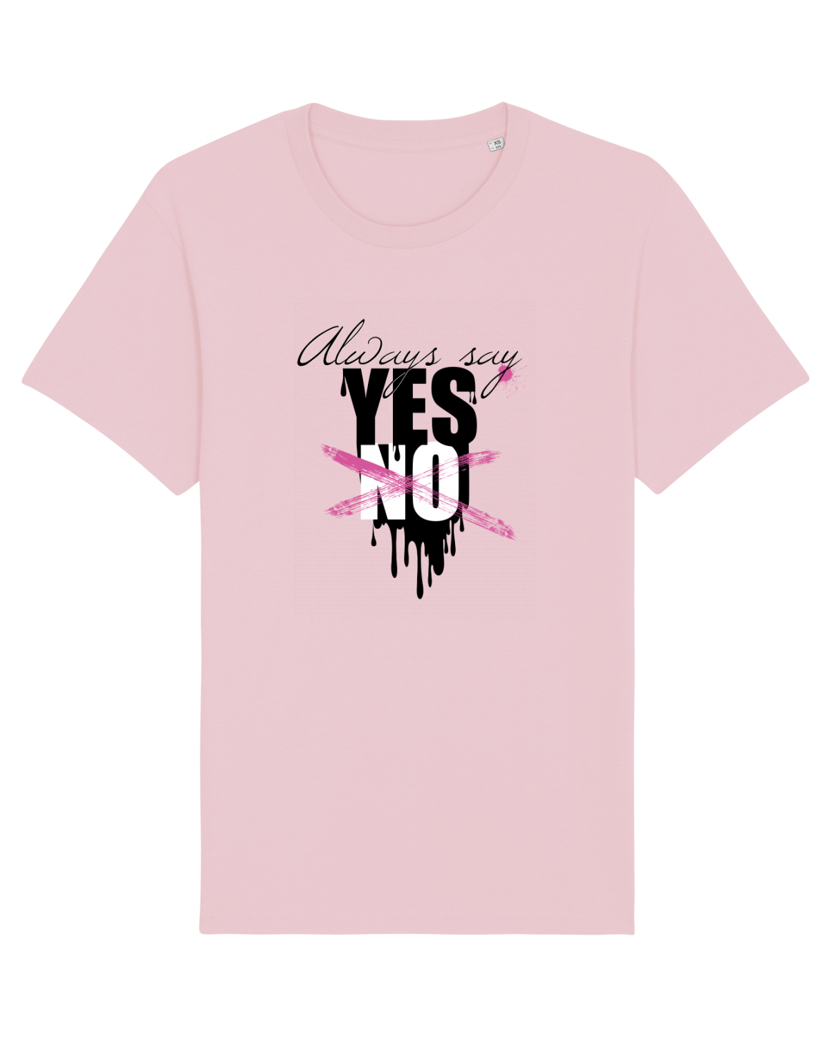 Tricou mânecă scurtă Unisex Rocker Cotton Pink