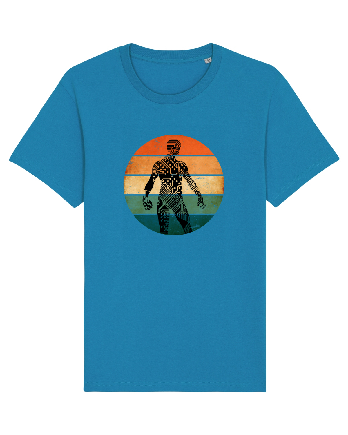 Tricou mânecă scurtă Unisex Rocker Azur