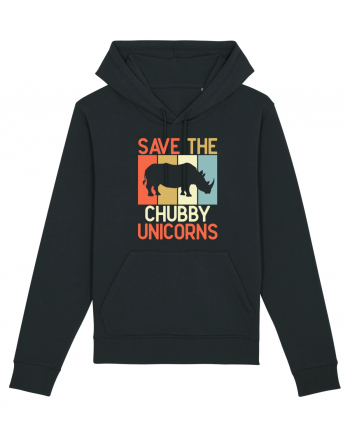 Save the Chubby Unicorns Black