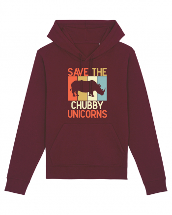 Save the Chubby Unicorns Burgundy