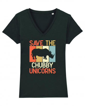 Save the Chubby Unicorns Black