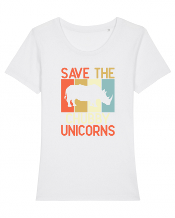 Save the Chubby Unicorns White