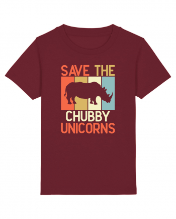 Save the Chubby Unicorns Burgundy