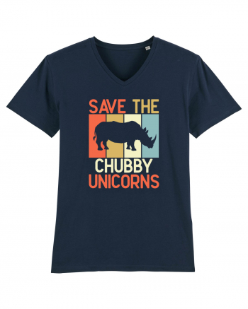 Save the Chubby Unicorns French Navy