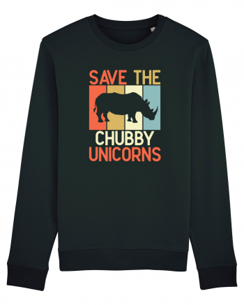 Save the Chubby Unicorns Black