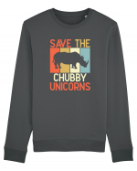 Save the Chubby Unicorns Bluză mânecă lungă Unisex Rise