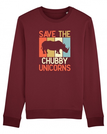 Save the Chubby Unicorns Burgundy