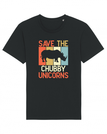 Save the Chubby Unicorns Black