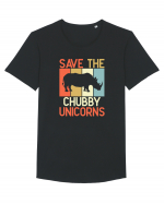 Save the Chubby Unicorns Tricou mânecă scurtă guler larg Bărbat Skater