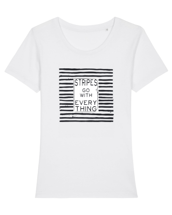 Stripes Go With Everything White