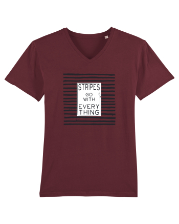 Stripes Go With Everything Burgundy