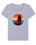 Superman Tricou mânecă scurtă guler larg fitted Damă Expresser