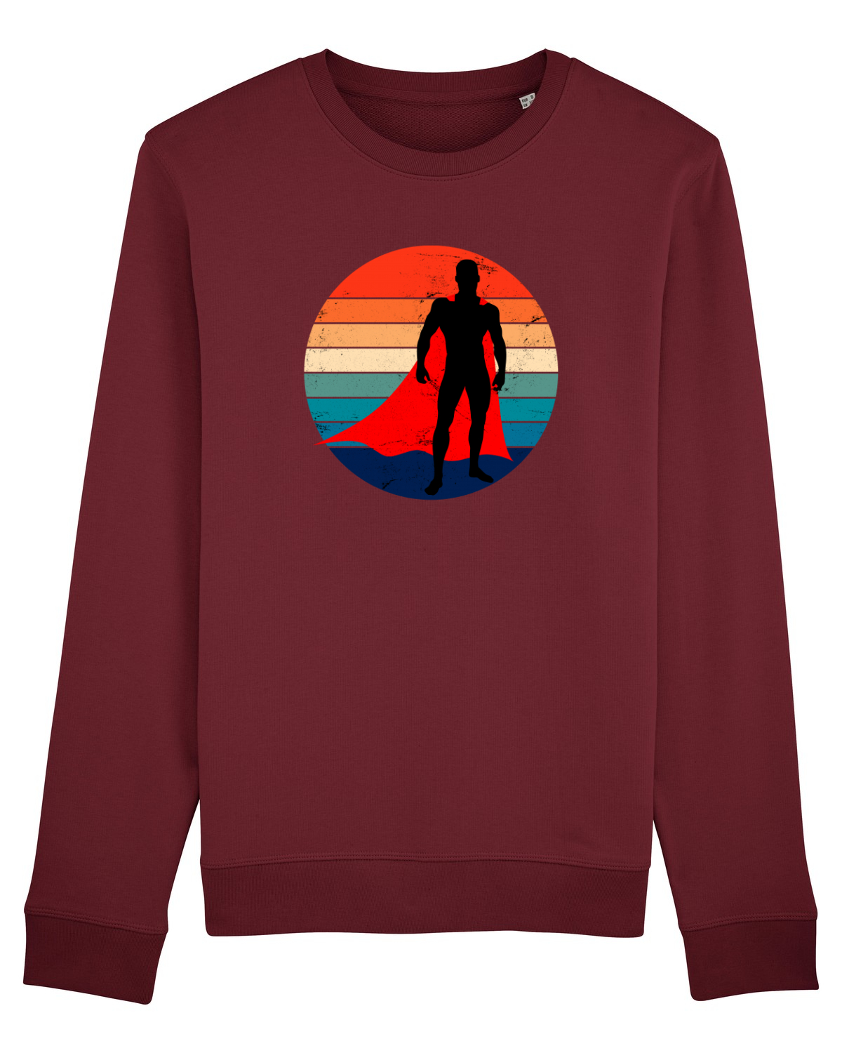 Bluză mânecă lungă Unisex Rise Burgundy