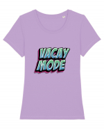 Vacay Mode Tricou mânecă scurtă guler larg fitted Damă Expresser