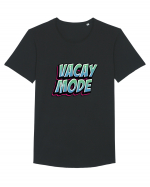 Vacay Mode Tricou mânecă scurtă guler larg Bărbat Skater